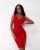 czerwona sukienka elegancka