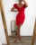 czerwona sukienka elegancka