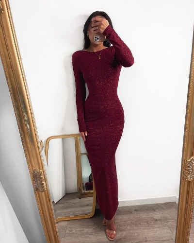 sukienka bordowa na wesele