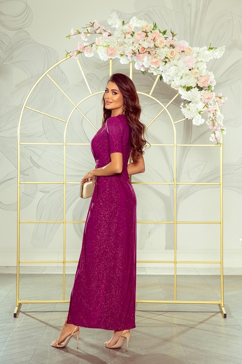 fioletowa sukienka na wesele