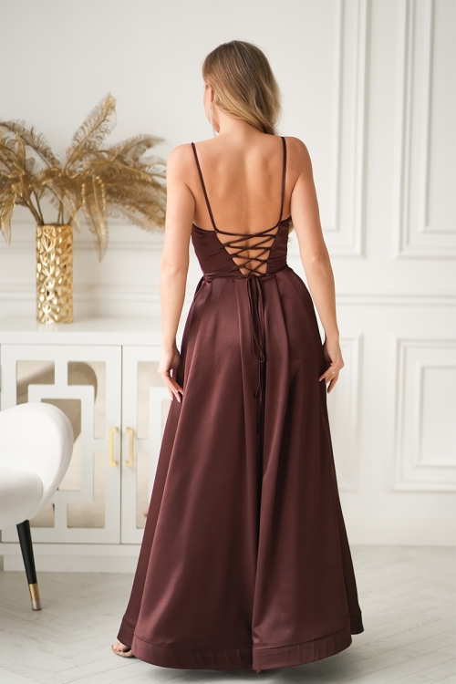 suknia maxi z gorsetem