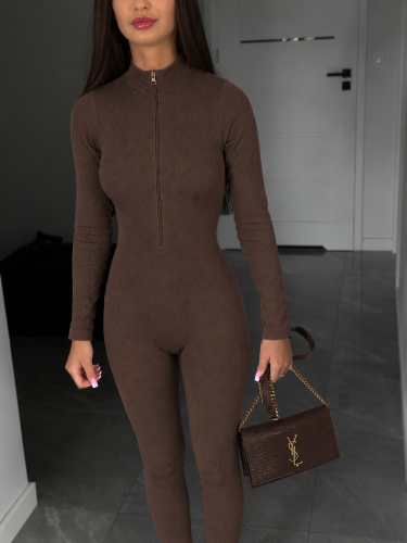 brązowy kombinezon modelujący