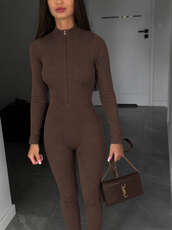 brązowy kombinezon modelujący